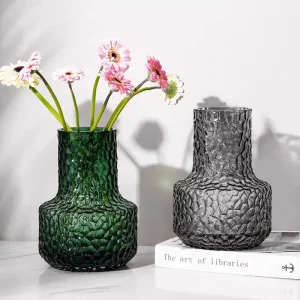 Honeycomb Glass Vase – Light Luxury INS Style for Water-Grown Flowers & Lilies
