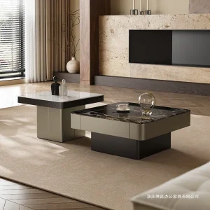 Gemusen light luxury coffee table set