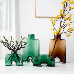 Nordic Style Creative Pants Glass Vase – Artistic Home Decoration with a Playful Twist
