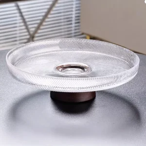 High-Foot Glass Fruit Plate – Modern Style with Elegant Elevation