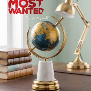 Gold World Map Globe
