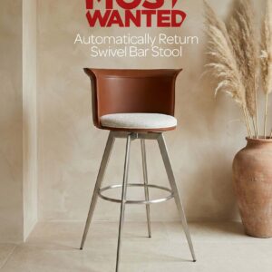 Automatically Return Swivel Bar Stool – Luxury Design Meets Smart Motion.